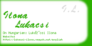 ilona lukacsi business card